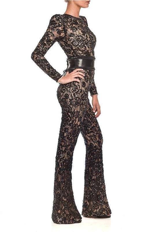 Fashion Combination - Wholesale Jumpsuit - Women's - lace detail jumpsuit2