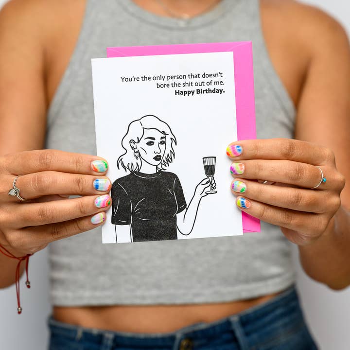 Langweilt mich zu Tode Geburtstagskarte für den Großhandel von Paper Epiphanies