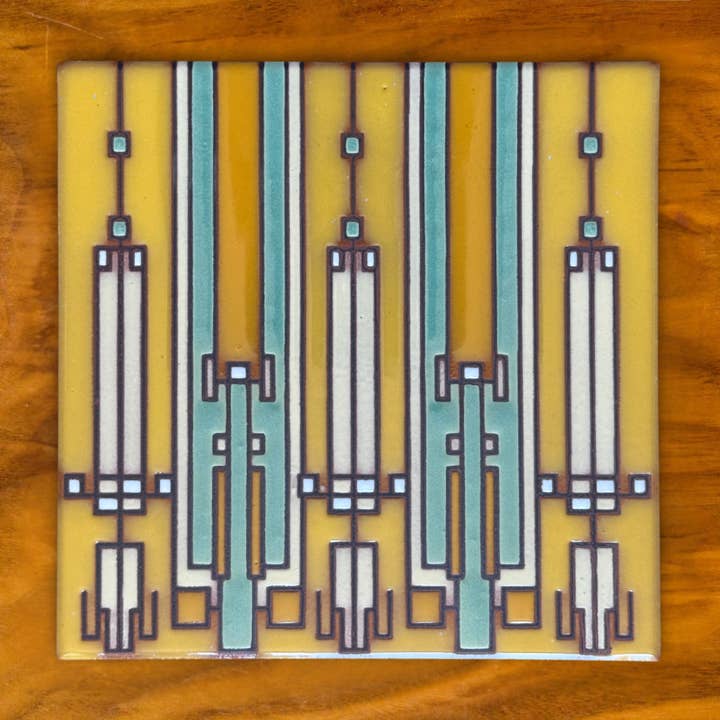 Coonley House | Frank Lloyd Wright© 6x6 Tile for wholesale by Carly Quinn Designs