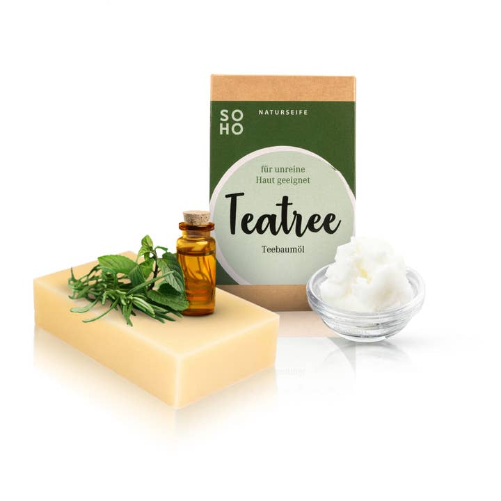Face soap | TEATREE | tea tree oil & clay for wholesale by Soho Naturkosmetik