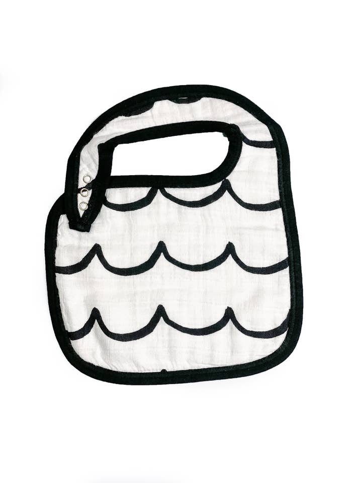 Lätzchen aus Bio-Baumwolle - Waves für den Großhandel von Modern Burlap