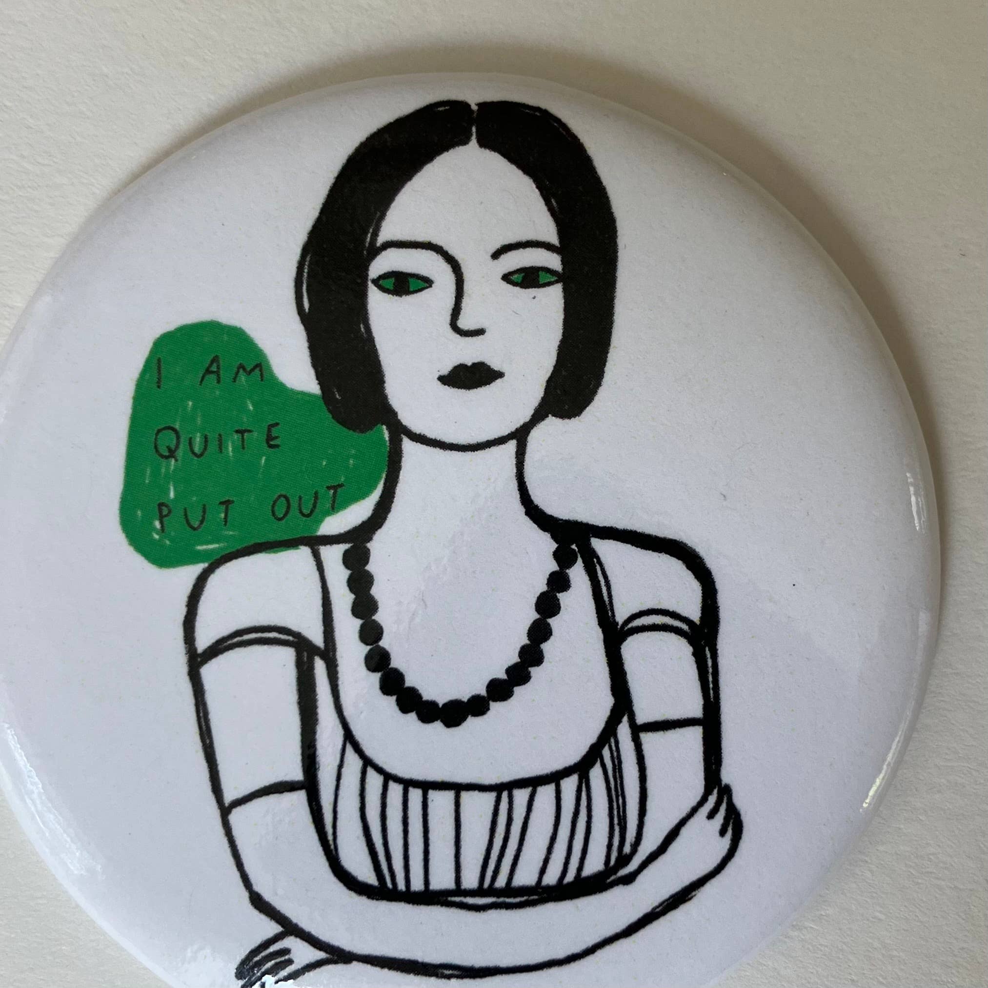 Colleen Harrington Studio - Vente Aimants - Aimant rond de 2,25 pouces - Je suis assez épuisé5