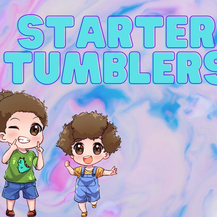 Starter Tumblers for wholesale by Zoe & Finn’s Creations