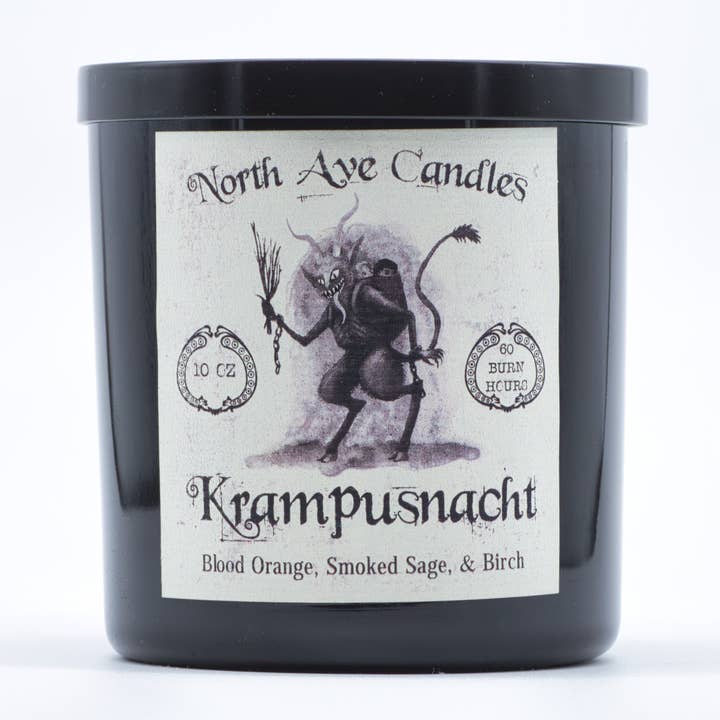 North Ave Candles - Wholesale Jar/Filled Candle - Holiday Candle / Krampus / Gothic Decor / Curiosity Shop