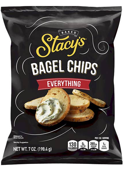 KeHE Distributors, LLC - Wholesale Chips - Stacy's Pita Chips, Everything Bagel Chips, 7 oz
