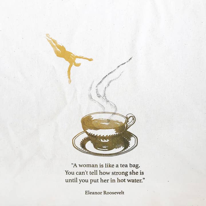 Valentine Viannay - Wholesale Tea Towel - Eleanor Roosevelt quote Tea Towel