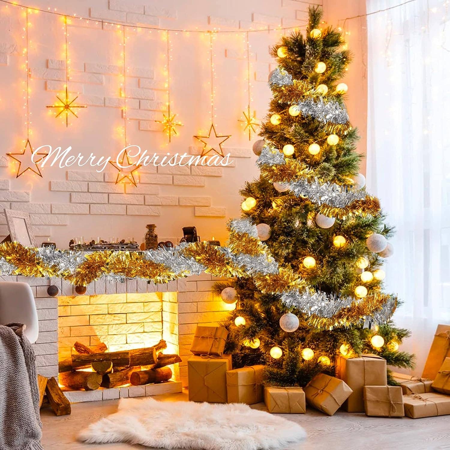 LA RUTA DE LAS IMPORTACIONES SL – Großhandel Deko-Quaste – Weihnachtsgirlande aus Schaumstoff in verschiedenen Farben8