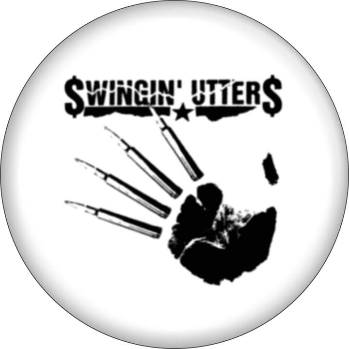 Pulsante Pin-on - 1,25 pollici - Swingin' Utters per la vendita all'ingrosso da parte di Square Deal Recordings & Supplies