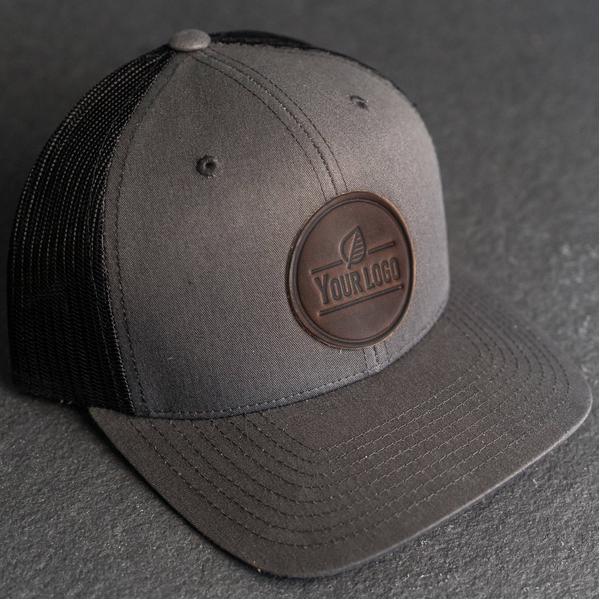 Ox & Pine - Wholesale Trucker Hat - Unisex - Your Logo on a Leather Patch Trucker Style Hat8
