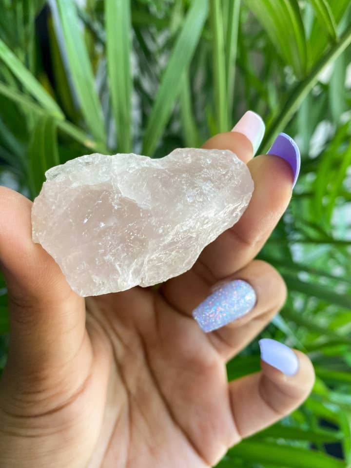 Rough Rose Quartz (LB) for wholesale by Peach and Pixie