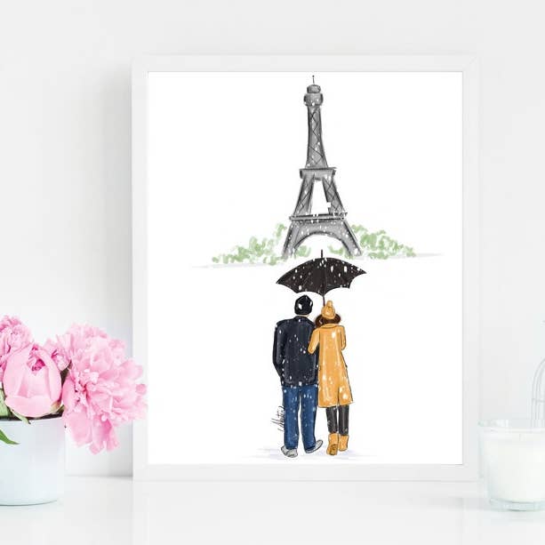 Winter in Parijs, zomerkunst, zomerhuisdecoratie, zomermuur voor wholesale door PLTStudio