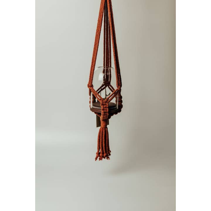Old Green – wholesale Hanging planter – Rust Oeko-Tex Cotton Cord Hanger1