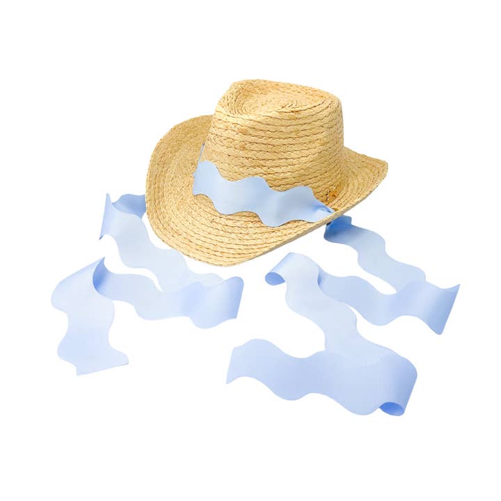 Coastal Cowgirl Hat, Blue (Youth) for wholesale by Bits & Bows