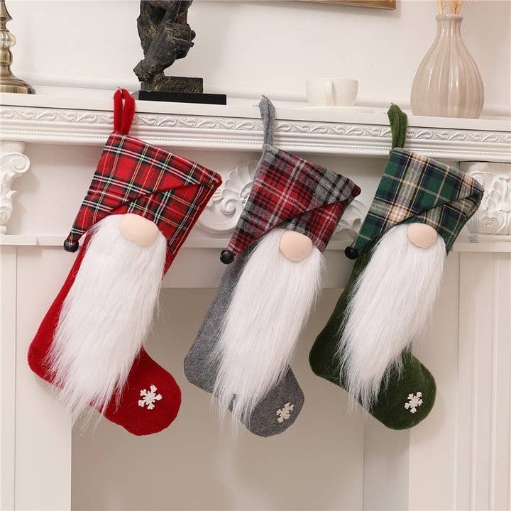 Long Beard Faceless Doll Christmas Decoration Sock for wholesale by UZ Wholesale Store