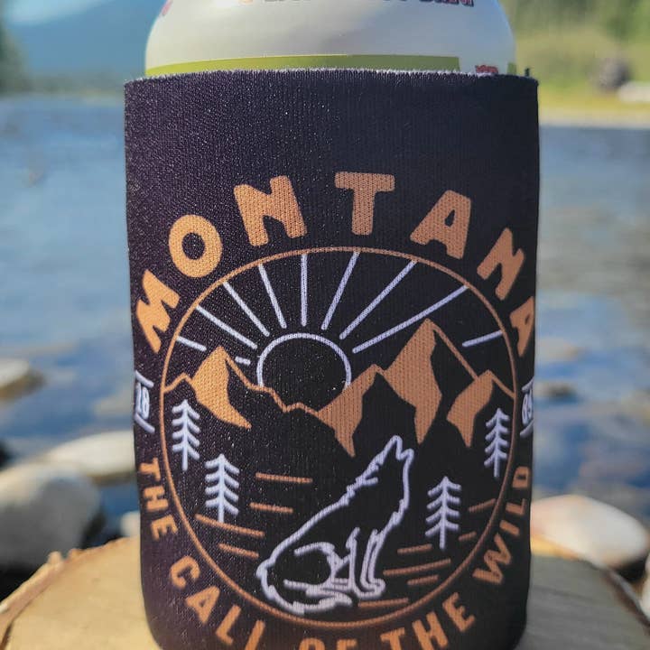 Call of The Wild Koozie in Black for wholesale by The Montana Way