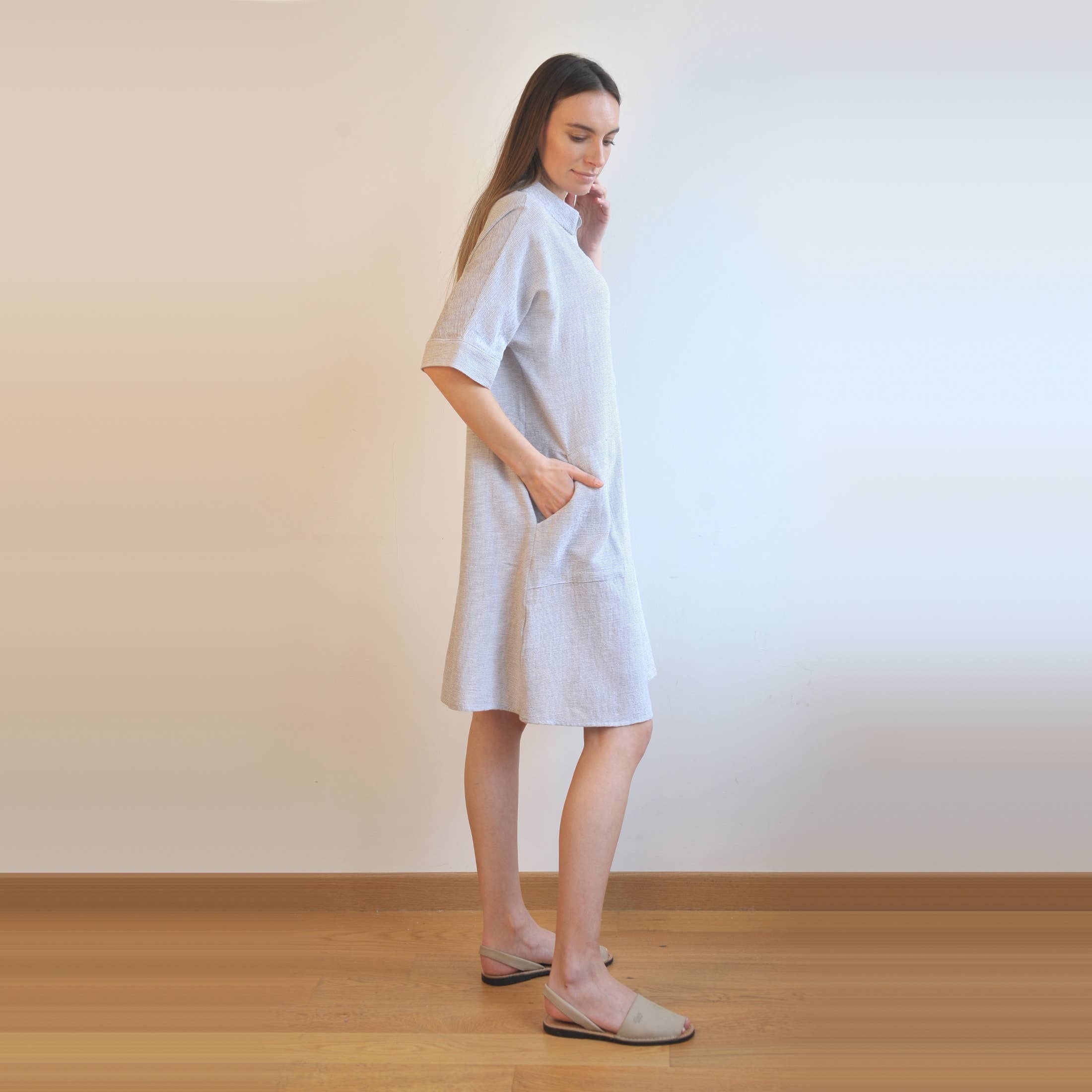 loom.ist – Vestido - Mulher por atacado – Vestido Camisa Mini Sile4