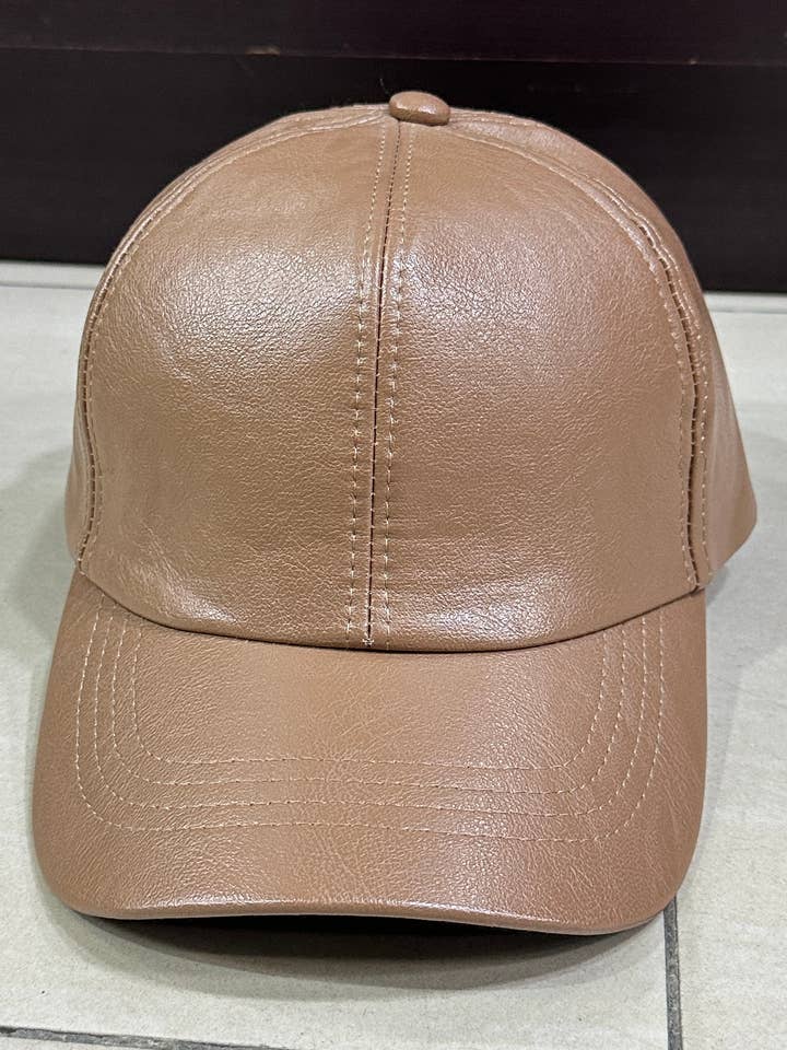 Synthetic leather cap for wholesale by JULIA PARIS