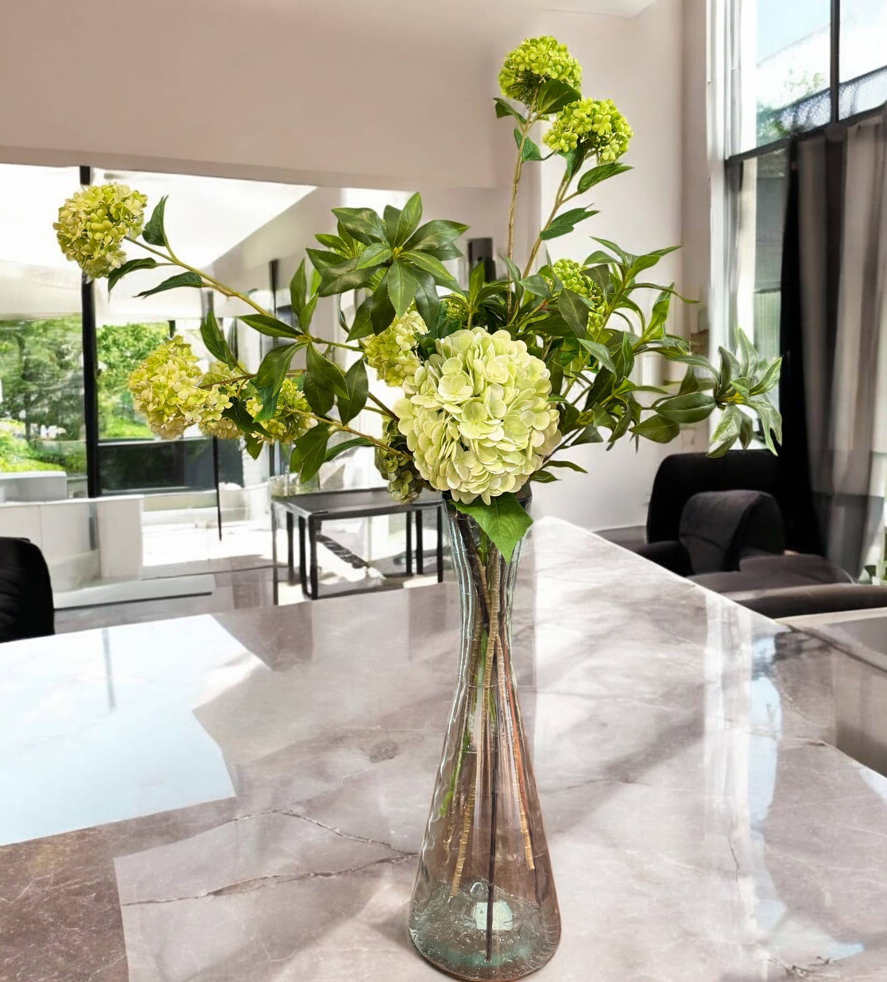 Angel Isabella - Wholesale Artificial Plant - 32"Lifelike Real Touch Pieris Japonica Stem Lush Green3