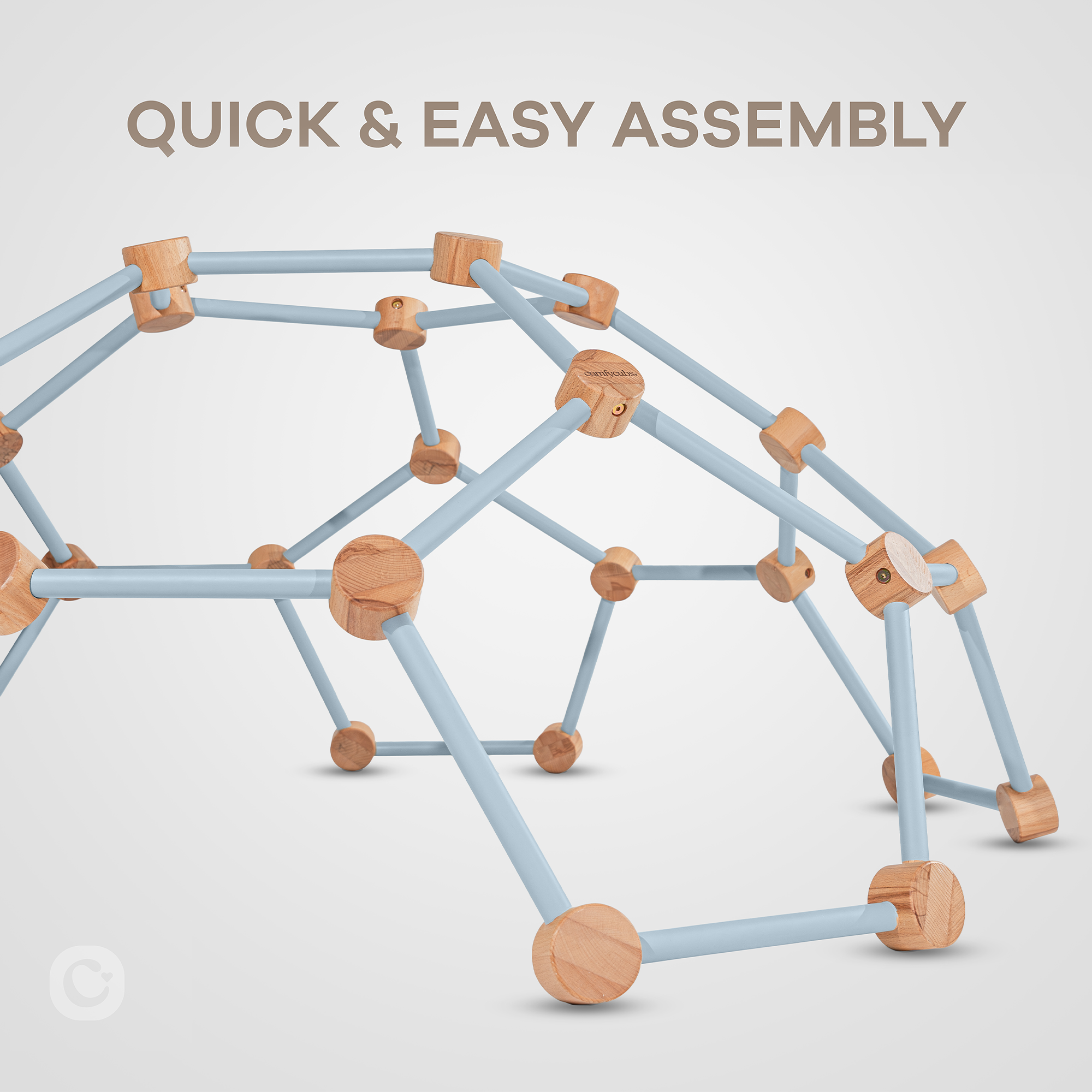 Comfy Cubs - Wholesale Wood Toy - Kids - Wooden Toddler Play Gym, Montessori Climber by Comfy Cubs7