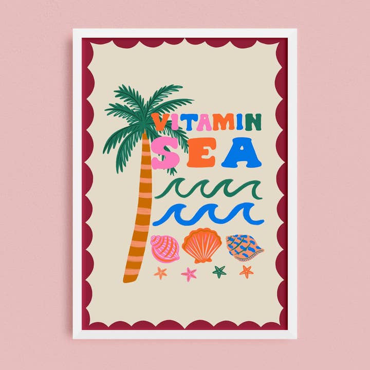 Vitamin Sea Print for wholesale by Lauren Radley
