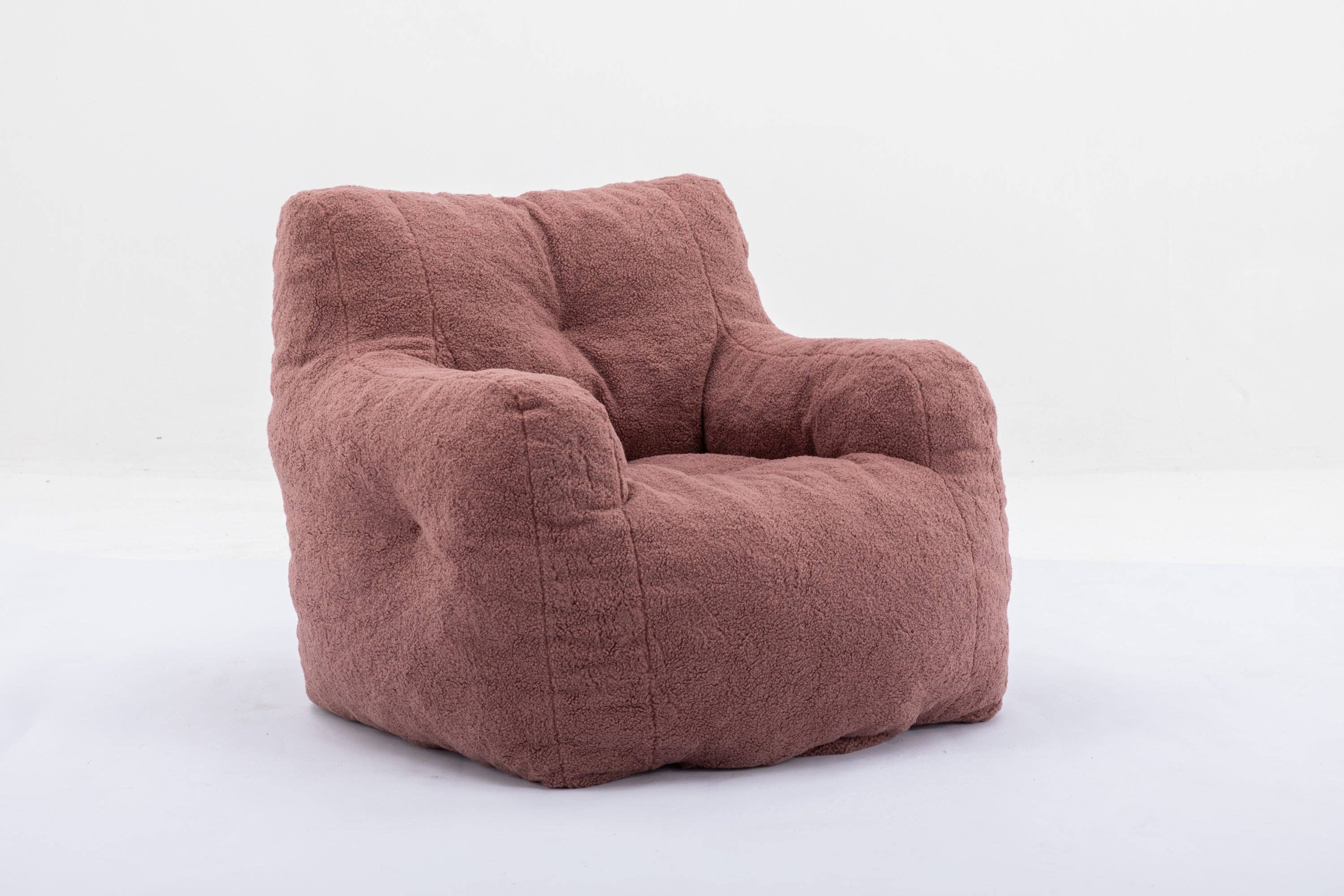 39F Inc. - Wholesale Chair - Tufted Teddy Fabric Bean Bag Chair with Ergonomic Backrest23