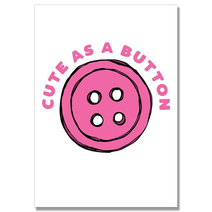 Tarjeta rosa linda como un botón - Tarjeta A5 para venta al por mayor de Filthy Sentiments