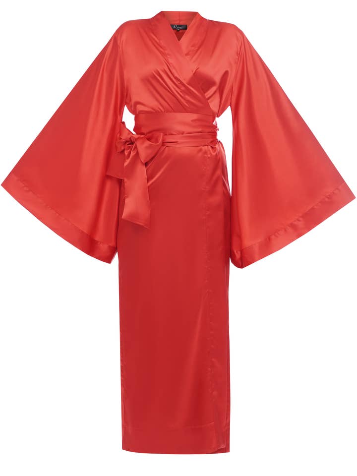 Klassieke kimono-gewaad van zijdemix voor wholesale door KÂFEMME and Co