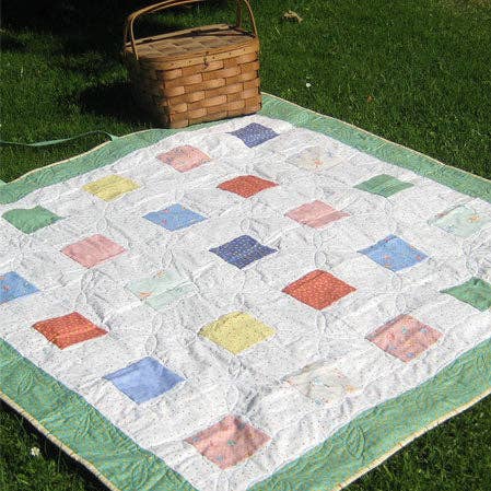 Picnic Quilt Pattern for wholesale by Susan Branch Studios