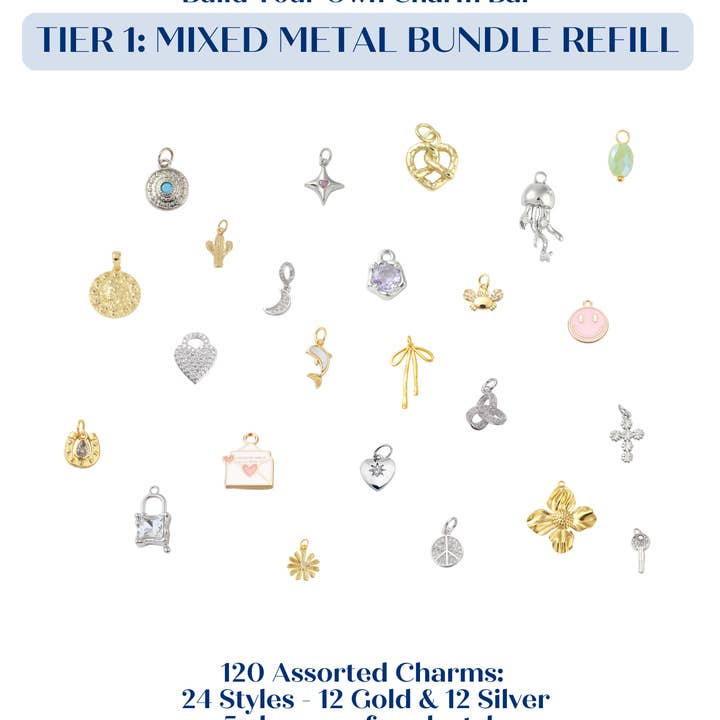 Ricarica Metallo Misto Livello 1 per la vendita all'ingrosso da parte di The Charm Bar Company