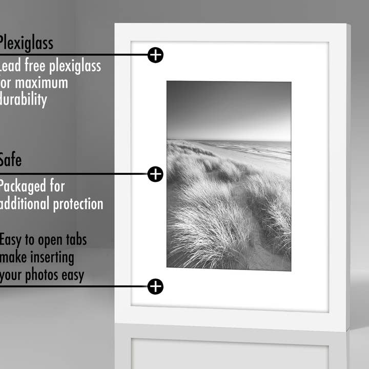 Americanflat - Wholesale Picture Frame - Americanflat Picture Frame with Mat Slim Molding (5 Pack)18