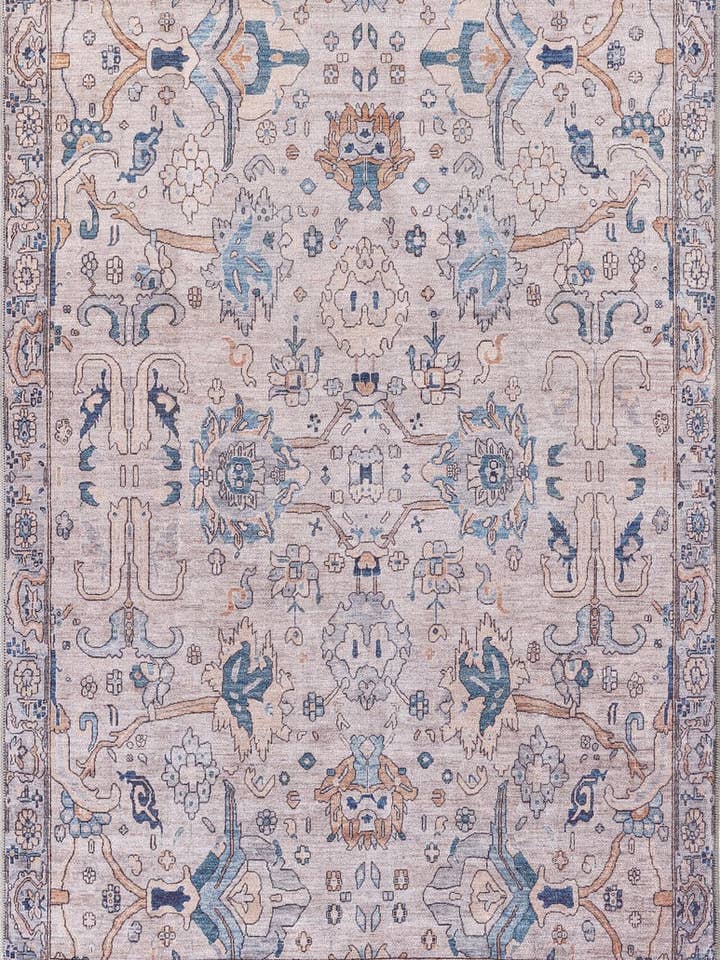 Tapis lavable Luminary beige gris - LCC3023 pour la vente par JUSTRUG