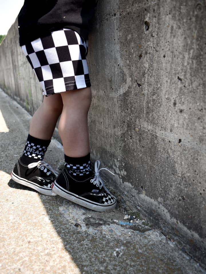 Little Rad Kid - Wholesale Shorts - Kids - Checkered bikers3