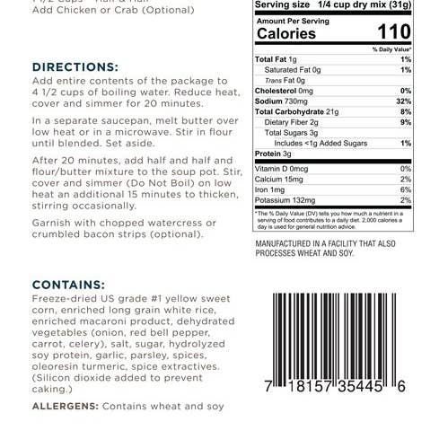 A Blend Above - Wholesale Soup - Corn Chowder Soup Mix4