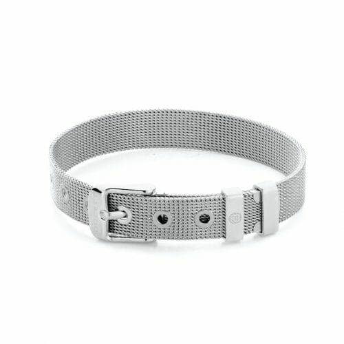 Mesh bracelet silver for wholesale by DUCETT
