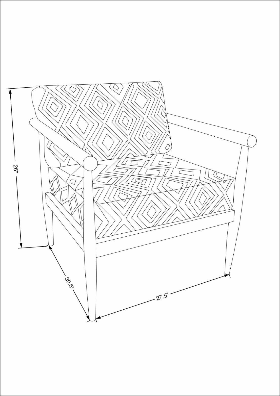 Mango Furniture Inc. - Wholesale Chair - RIHANA FABRIC CHAIR8