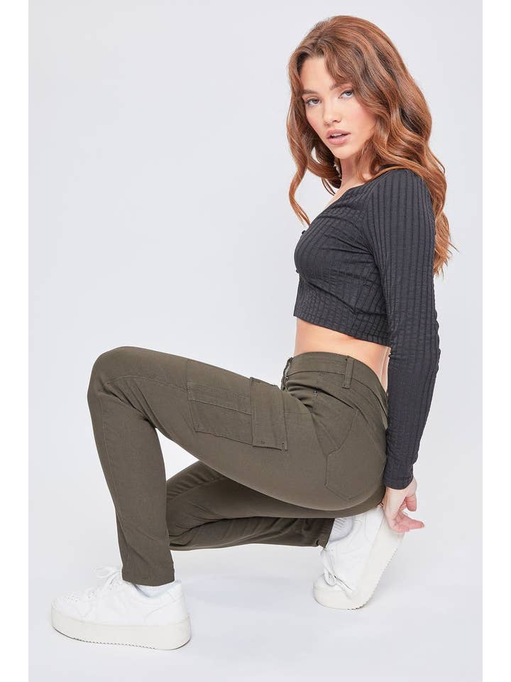 YMI - Wholesale Pants - Women's - Hyperstretch Skinny Cargo Pants-P1377315
