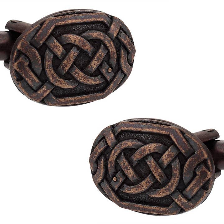 Cuff-Daddy - Venta al por mayor Gemelos - Hombre - Gemelos de nudo celta de bronce