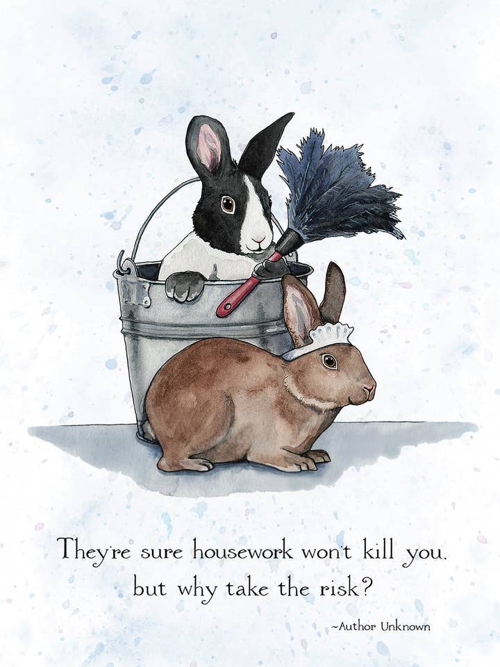 Dust Bunnies Blank Card for wholesale by Firefly Sky Design