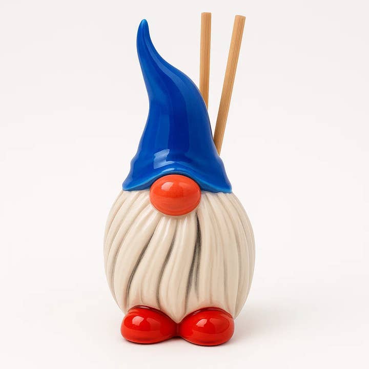 Gnomo Cerámica - Guardián del Aire - 18cm Hecho en Italia para venta al por mayor de LUEM ART ceramiche e porcellane di Capodimonte Made In Italy