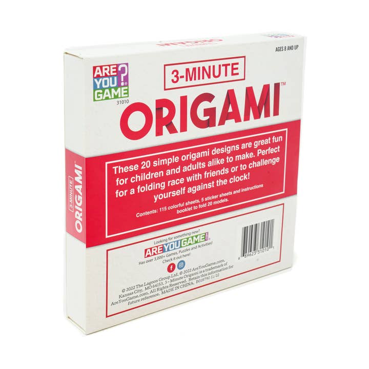 AreYouGame - Wholesale DIY Craft Kit - Kids - 3-Minute Origami1