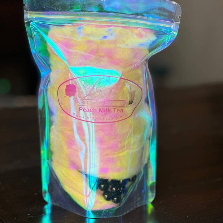 Lush Cotton Candy - Wholesale Cotton Candy - Boba Tea Flavored Cotton Candy
