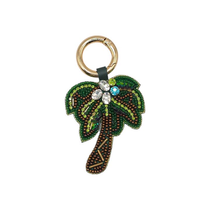 Narratives The Line – wholesale Keychain – Women's – Palm Tree Beaded Bag Charm