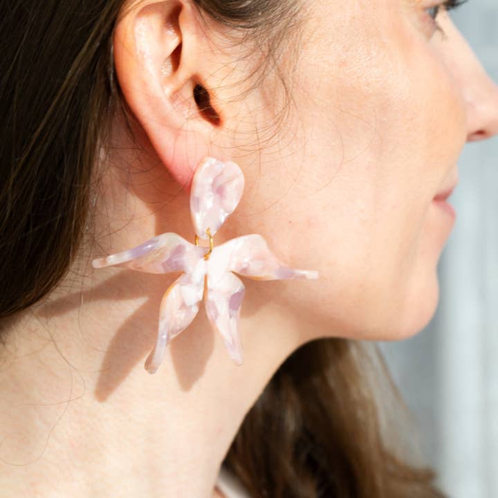 Spiffy & Splendid - Wholesale Dangle Earrings - Jasmine Earrings - Ballet Slipper // Spring, Summer, Flower, Floral, Statement
