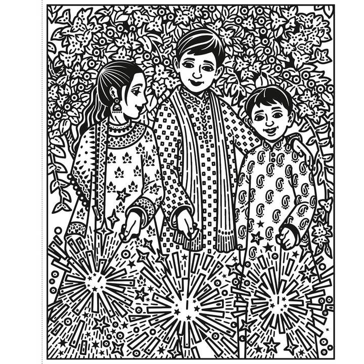 HarperCollins - Wholesale Coloring & Activity Book - Kids & Baby - Diwali Magic Painting Book : Usborne3