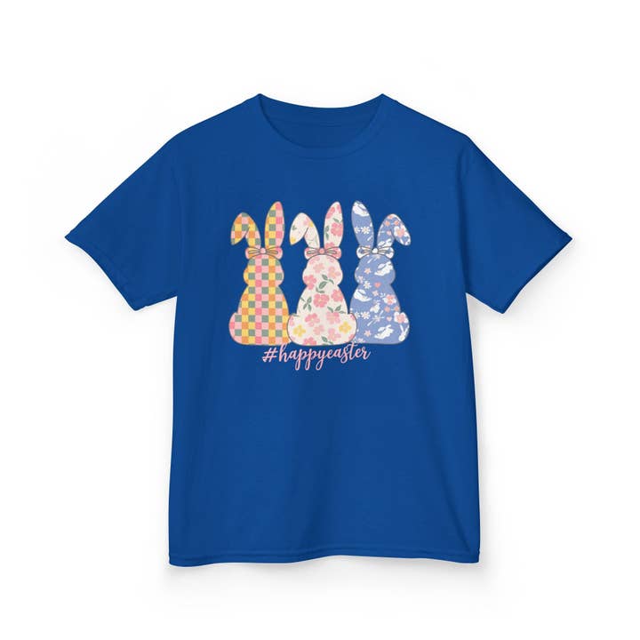 M2B Designs - Wholesale Screen Printed T-Shirt - Kids - Happy Easter Bunny Youth Tee13