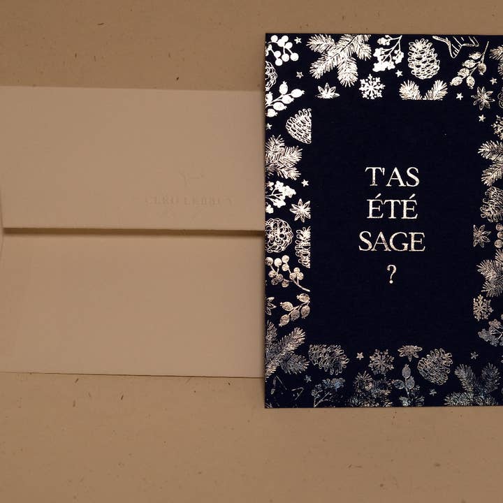 “Were You Good?” card ” for wholesale by Cléo Lebrun - Atelier d'art