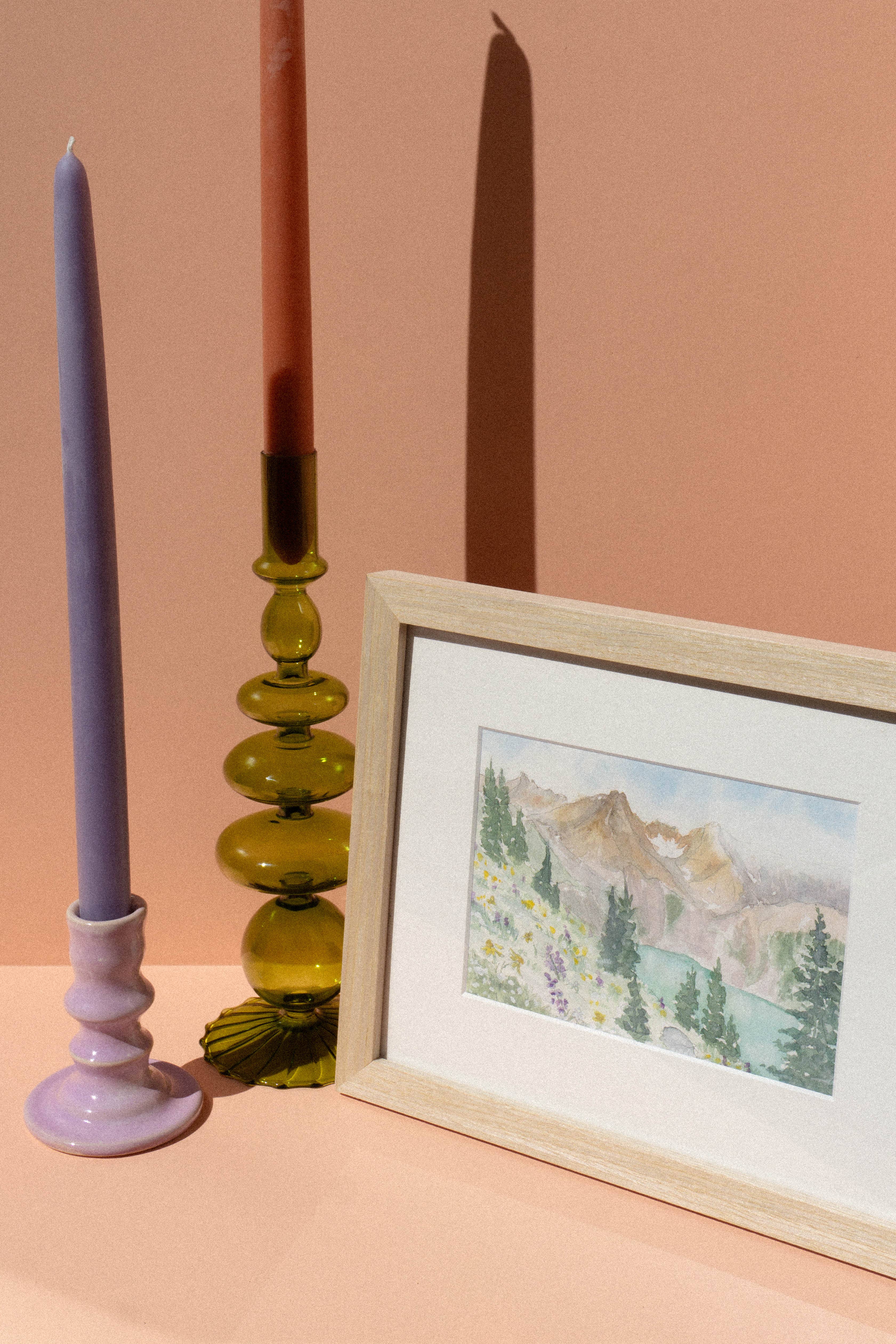 Mel K. Olrich Art - Wholesale Art Print - Southwest Colorado lake with wildflowers, art print2