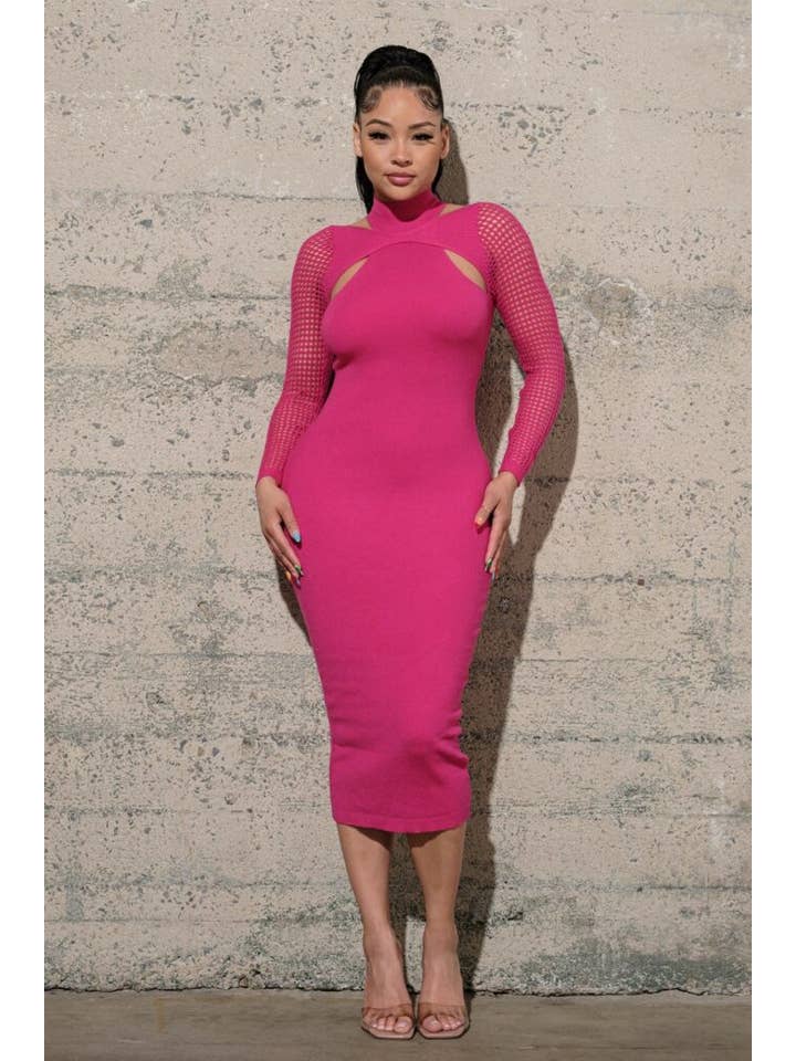 Melrose with Love - Wholesale Dress - Women's - OPEN ARM SWEATER DRESS