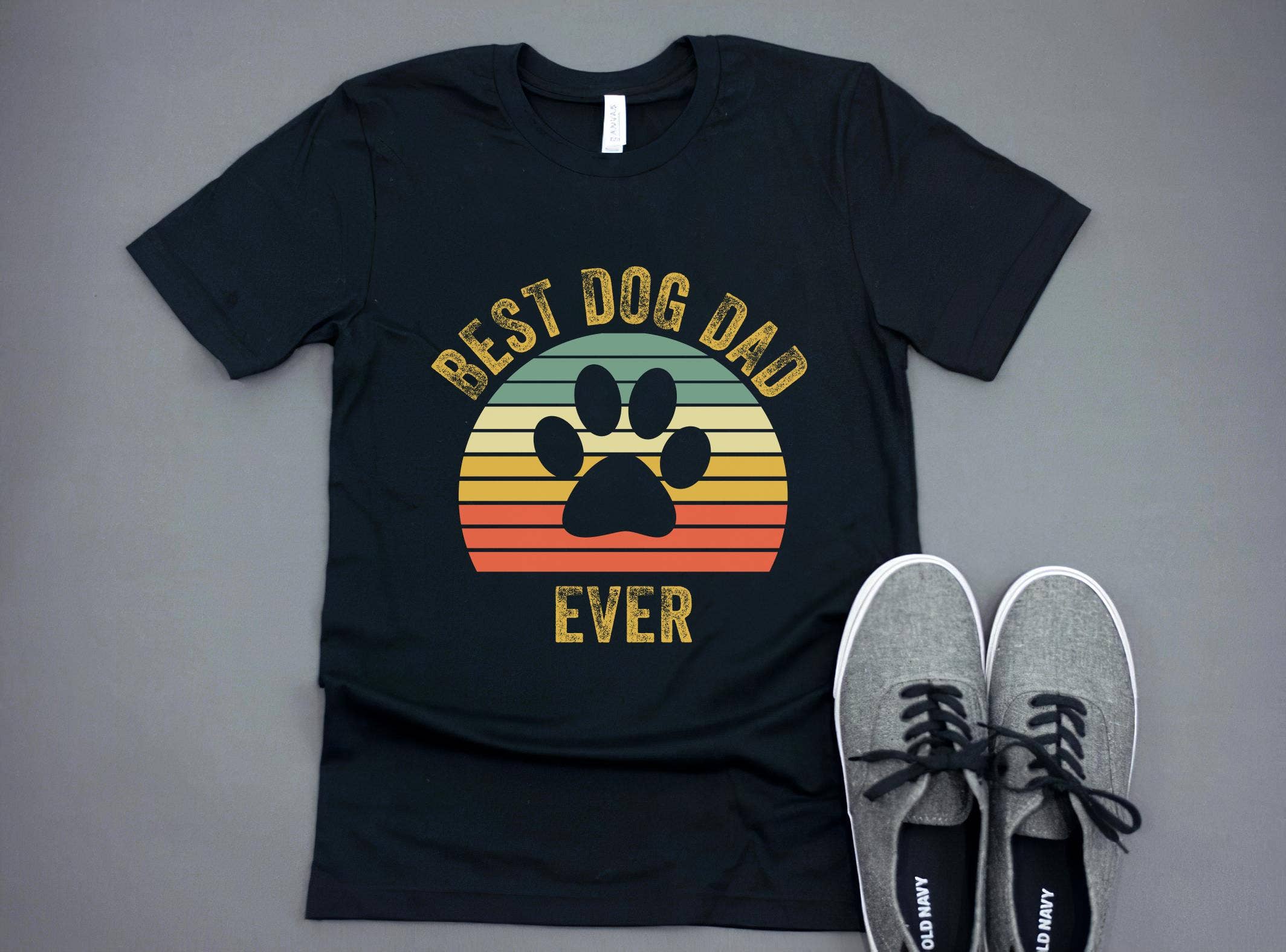 Black Best Dog Dad Ever Shirt, Dog Dad Gifts, Dog Lover Shirt for wholesale on Faire1