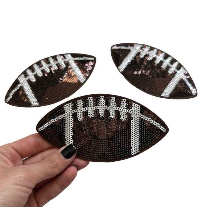 Rosie Posie Patches – Emblema por atacado – Emblema de Futebol com Lantejoulas 5" para Aplicar a Ferro2